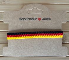 Flaggenarmband / Freundschaftsband Deutschland  -handgemacht