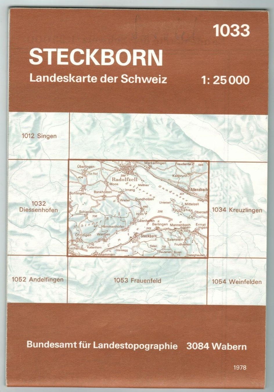 Cartine & Atlanti: Landkarte Steckborn 1978 – Usato da Zürich venduto da tol_b7c7
