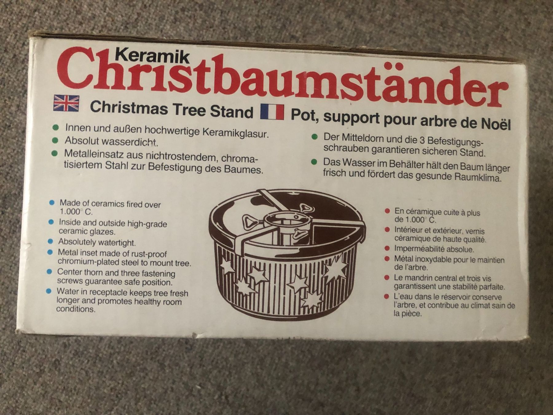 Basi per albero di Natale: Christbaumständer aus keramik – Usato da Bassersdorf venduto da sammelfloh 4