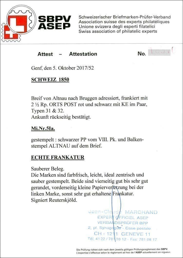 Tutti i francobolli: ORTS-POST Paar auf Brief – Usato da Heerbrugg venduto da Swissphila 1