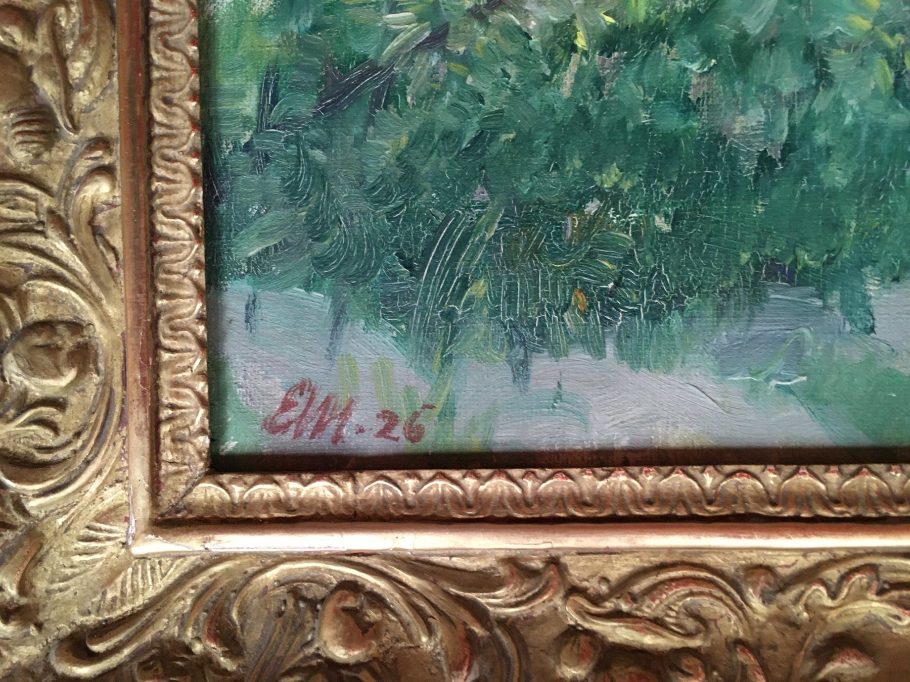 Tableaux: Seeufer, monogrammiert E.M. – D'occasion à Männedorf par Amleto3 2