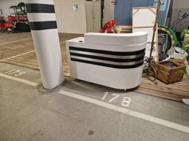 Moderne Empfangstheke, Reception Pult, weiss 