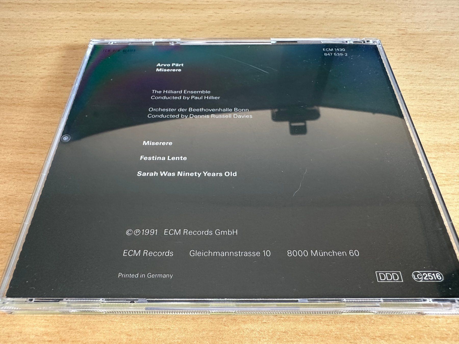 CD: Arvo Pärt – Miserere – Usato da Rikon im Tösstal venduto da Alpenmutz 3