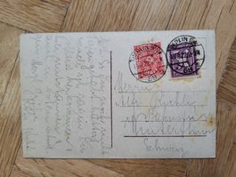 1922, Postkarte nach Winterthur von Berlin