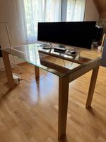Bürotisch mit Glasplatte - top Zustand!
