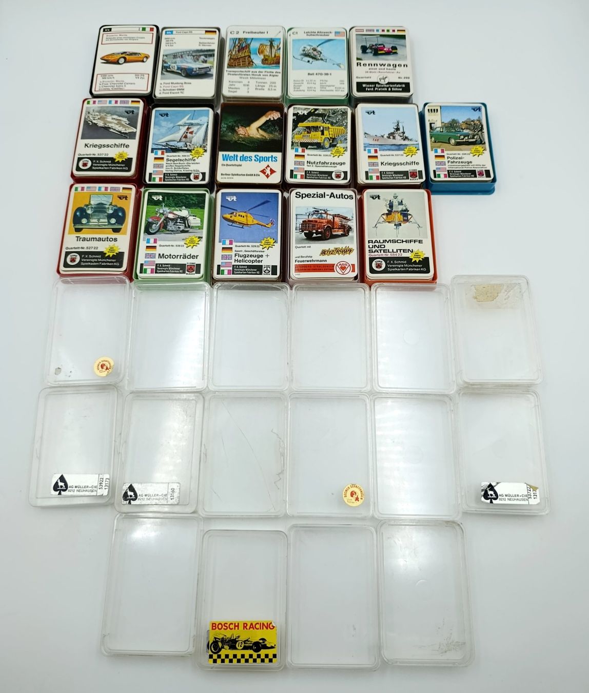 Jeux: 16 vintage Quartett Spielkarten Sets, unkontrolliert – D'occasion à Wil SG par Donaldus 3