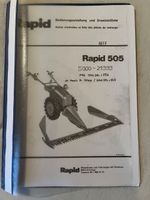 Bedienungsanleitung/Ersatzteilliste passend zu Rapid 505
