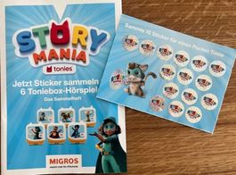 Story Mania Tonies Stickers VOlle Karte
