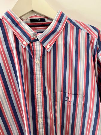 GANT Herrenhemd, gestreift, Grösse 2XL