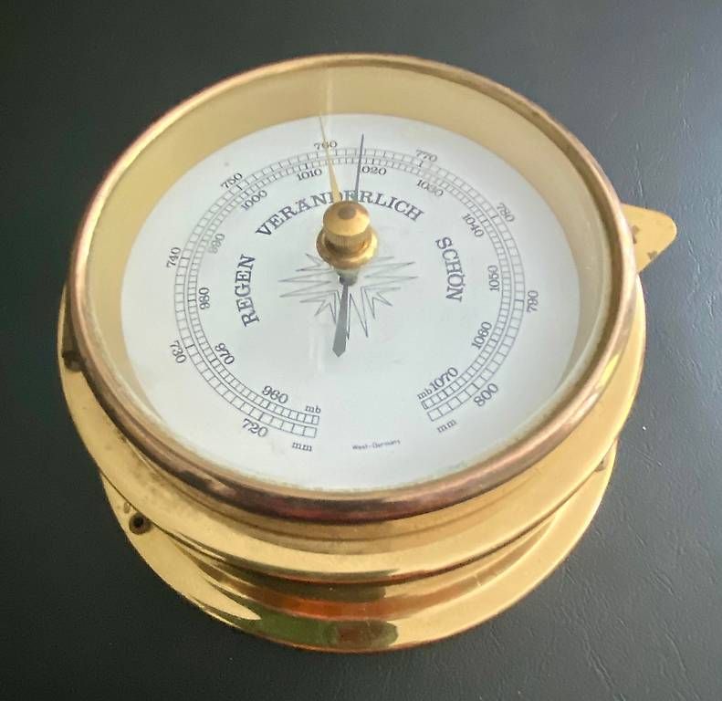 Altri elettrodomestici e apparecchi d’epoca: Antikes Schiffssteuerrad 56 cm + Barometer + Schiffsuhr – Usato da Zollikon venduto da LouisArmstrong 2