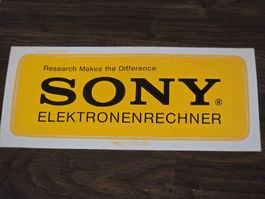 Vintage Sony Elektronikrechner Sign Sticker, 60s/70s?