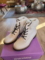 Stiefeletten Graceland beige mit Fell Grösse 39 neuwertig