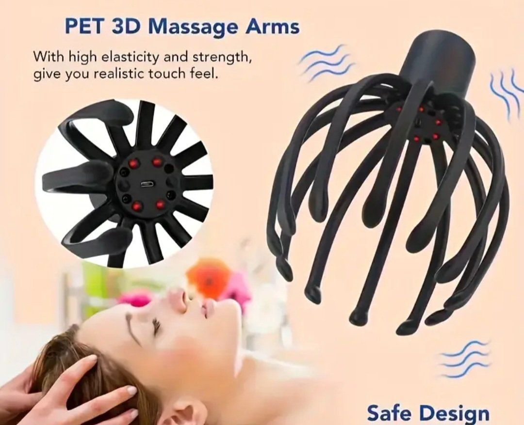 Dispositivi per massaggi: Elektrisches Kopfmassagegerät – Nuovo e nell'imballaggio originale da Effretikon venduto da American_Sportswear 1