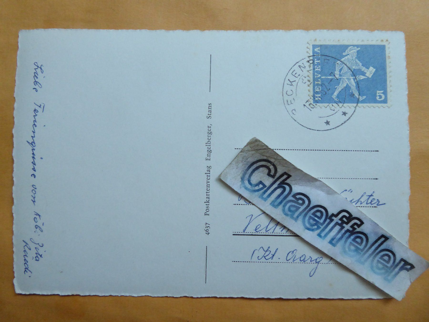 Cartoline postali: 1962 Beckenried – Usato da Zürich venduto da Chaeffeler 1