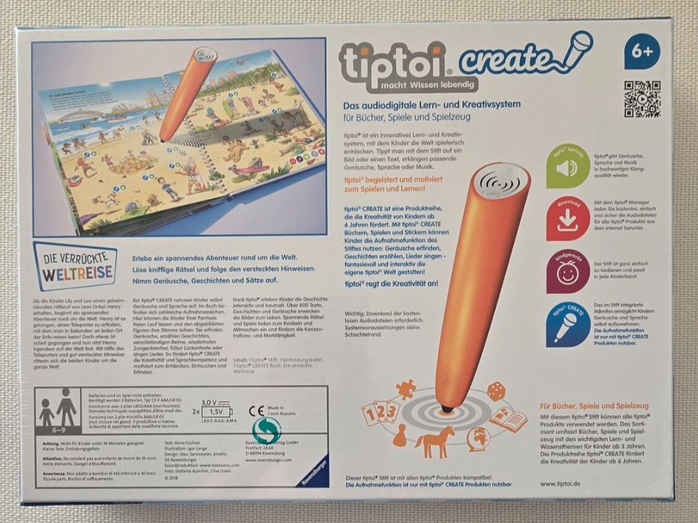 Tiptoi Giocattoli: tiptoi create Starter-Set Stift + Weltreise-Buch 6-9J NEU – Nuovo e nell'imballaggio originale da Zollikerberg venduto da Cuentame 1