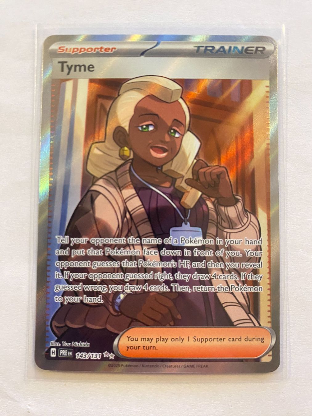 Pokémon Carte collezionabili: Pokemon Tyme 143/131 Prismatic Evolution EN – Nuovo (secondo la descrizione) da Weingarten-Kalthäusern venduto da McGmavlo