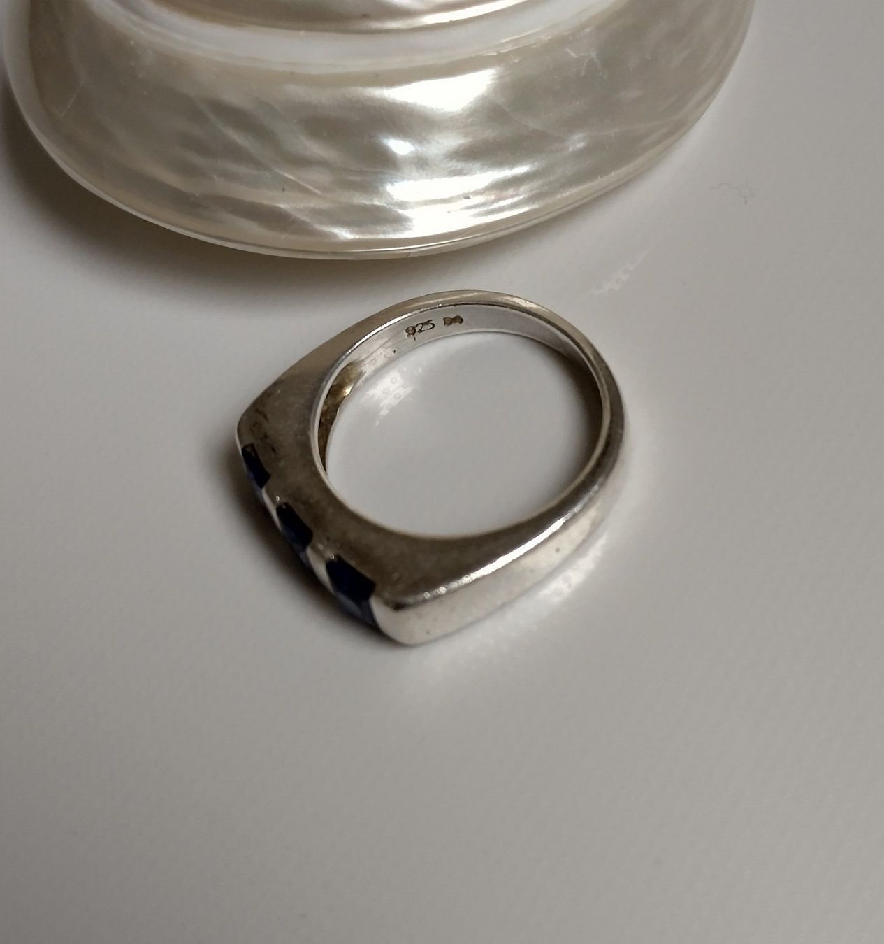 Ringe: RING SILBER 925 MIT BLAUEN STEINEN – Gebraucht aus Romanshorn von BoutiqueA 3