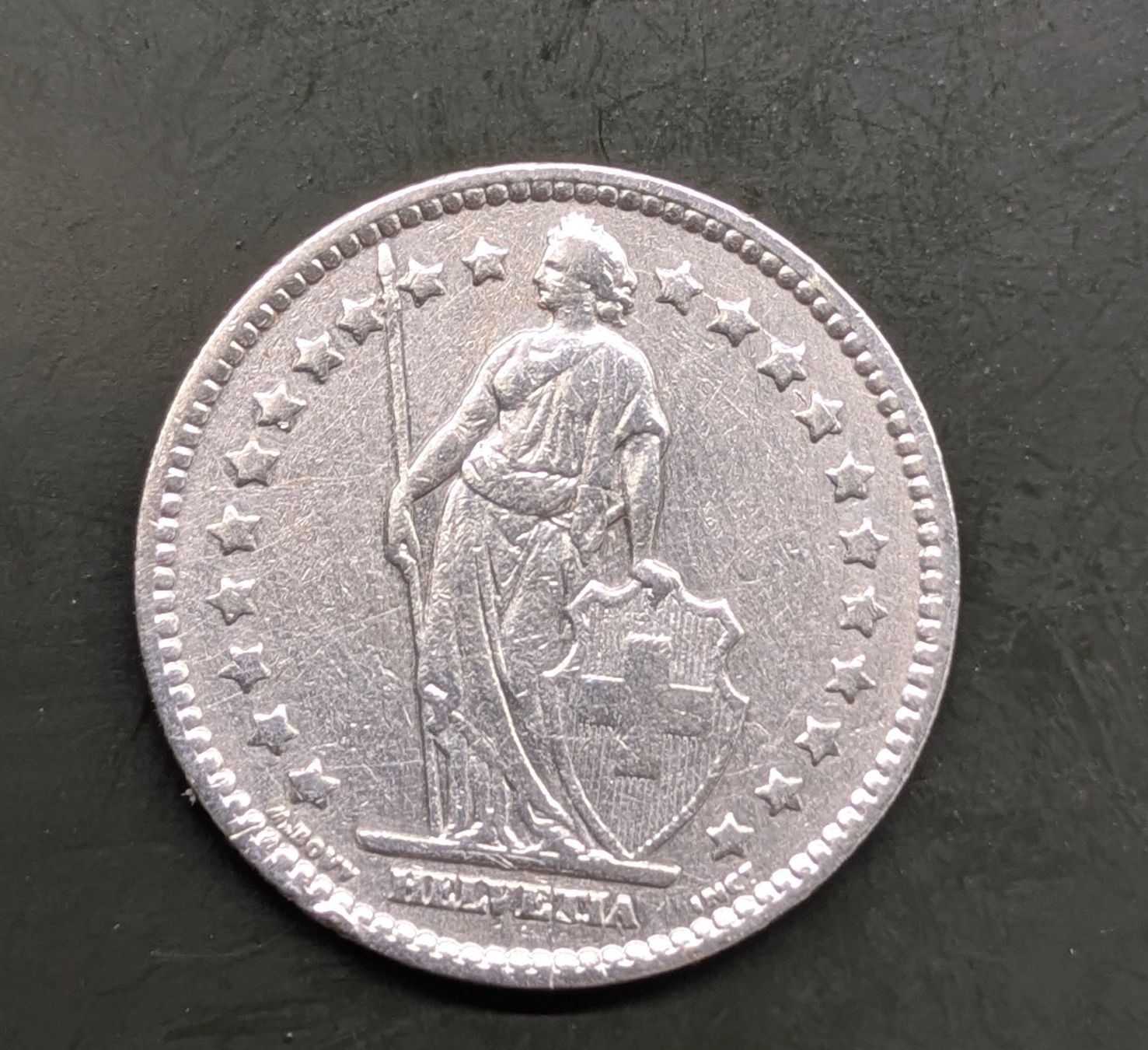 Tutti le monete: 1 Fr. Münze CH 1920 Silber – Usato da Zetzwil venduto da Stritzi 1