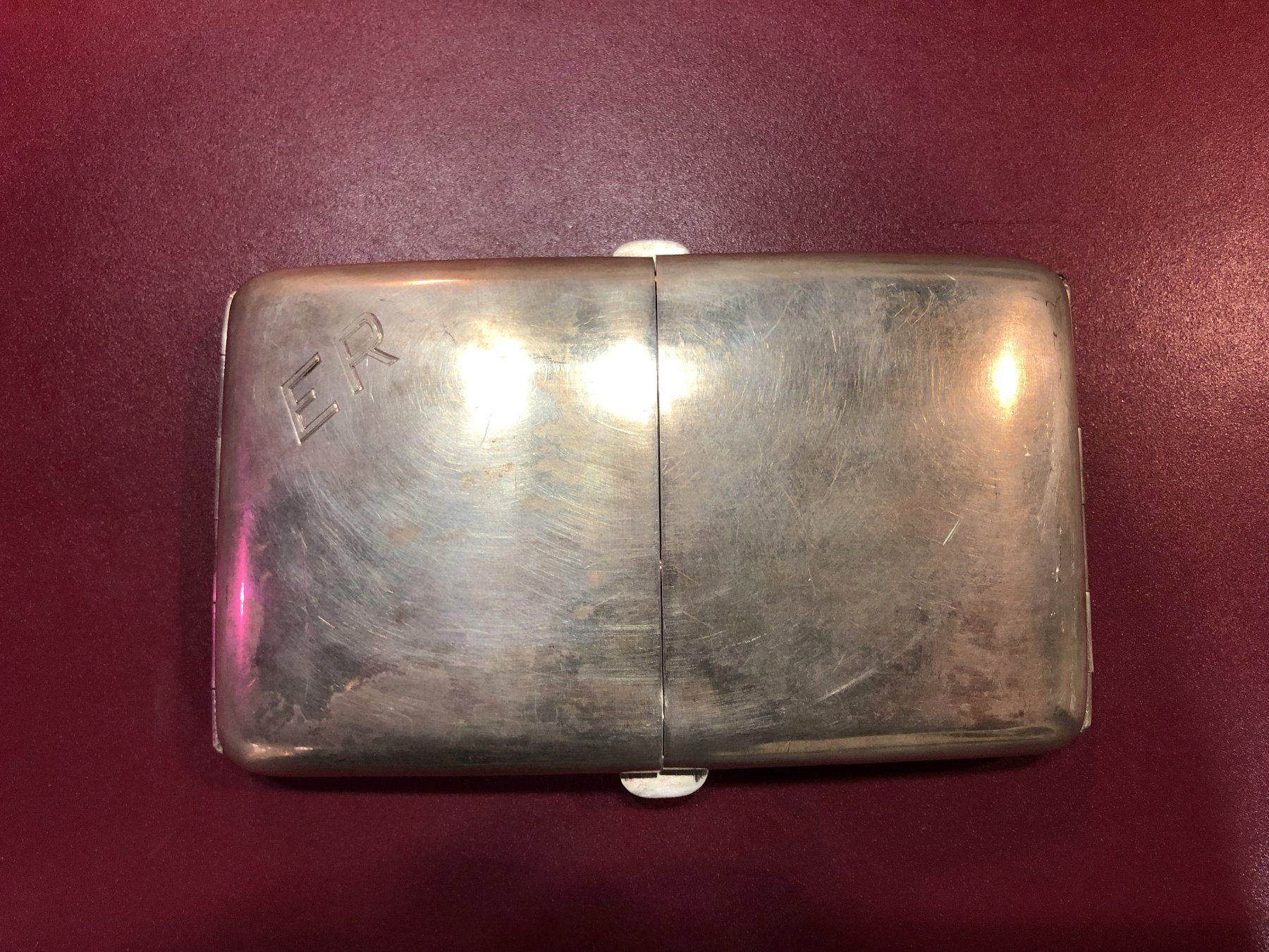 Autres tabacs: Silber-Zigaretten-Etui – D'occasion à Watt par Erra2