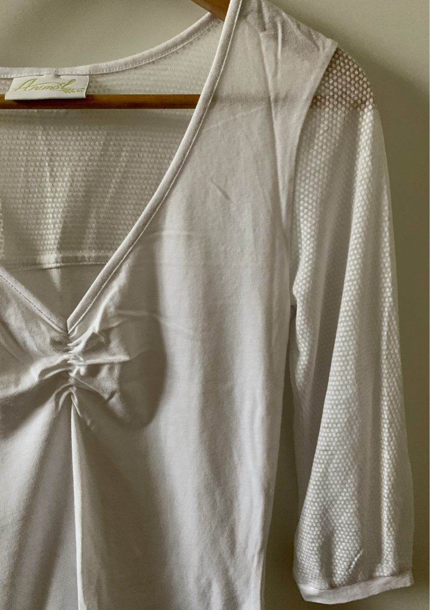 Top: White Cotton Longsleeve Top, S – Nuovo (secondo la descrizione) da Lausanne venduto da milasha 2