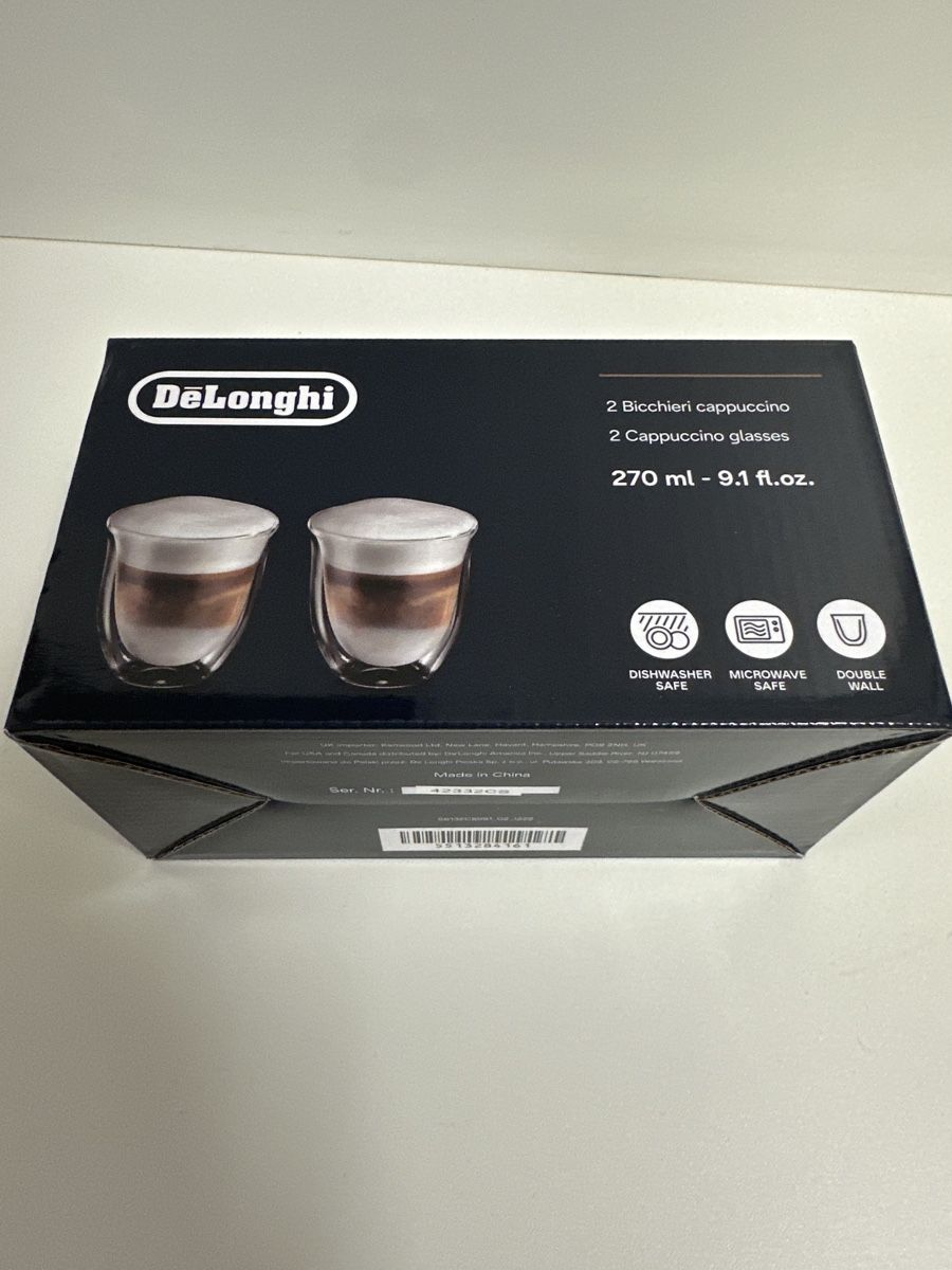 Bicchieri: 2 DeLonghi Cappuccino Gläser NEU – Nuovo e nell'imballaggio originale da Oberurnen venduto da jasmin2fel