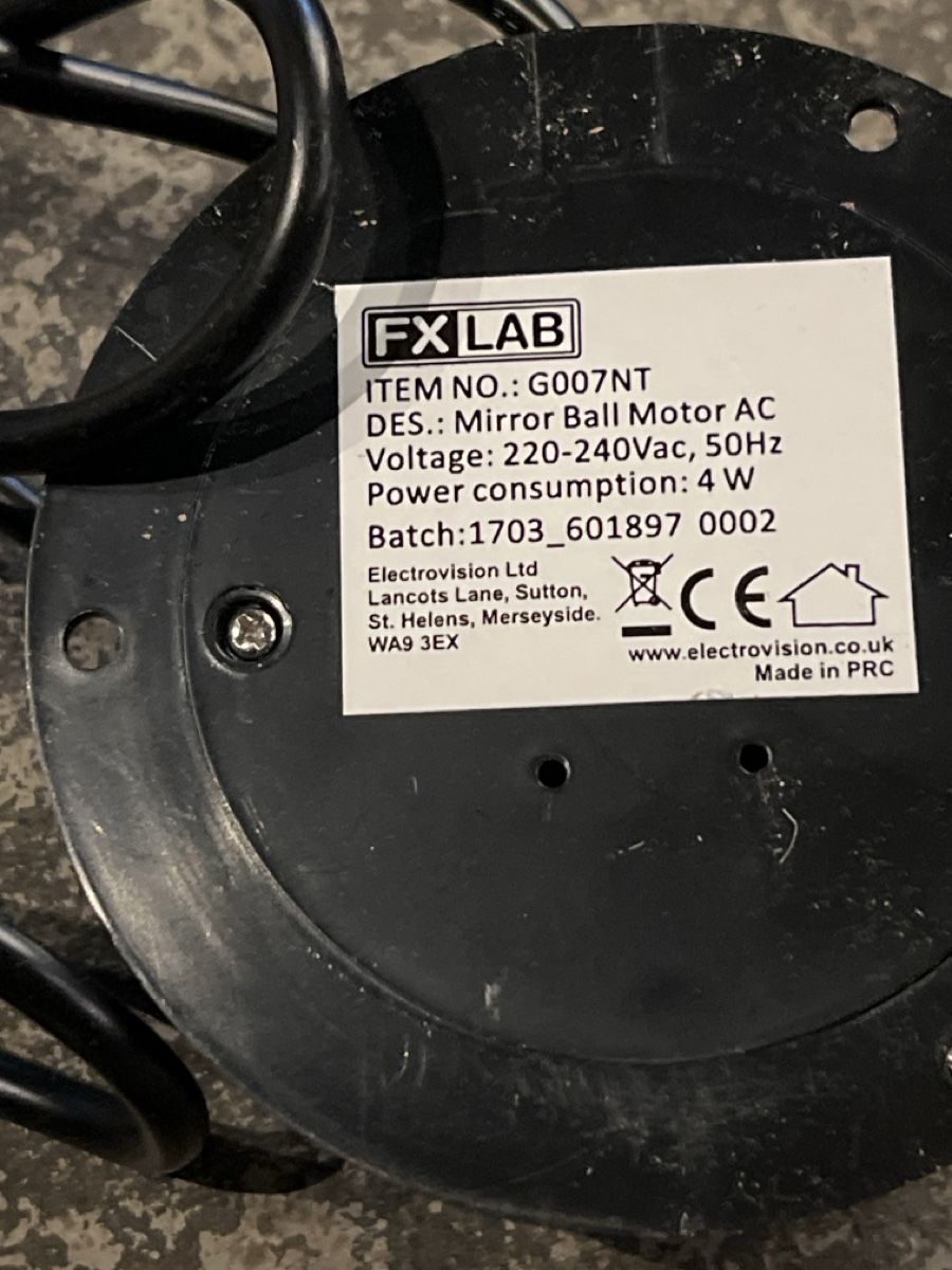 Motori: Discokugelmotor von FX LAB – Nuovo e nell'imballaggio originale da Burgdorf venduto da krengseli 1