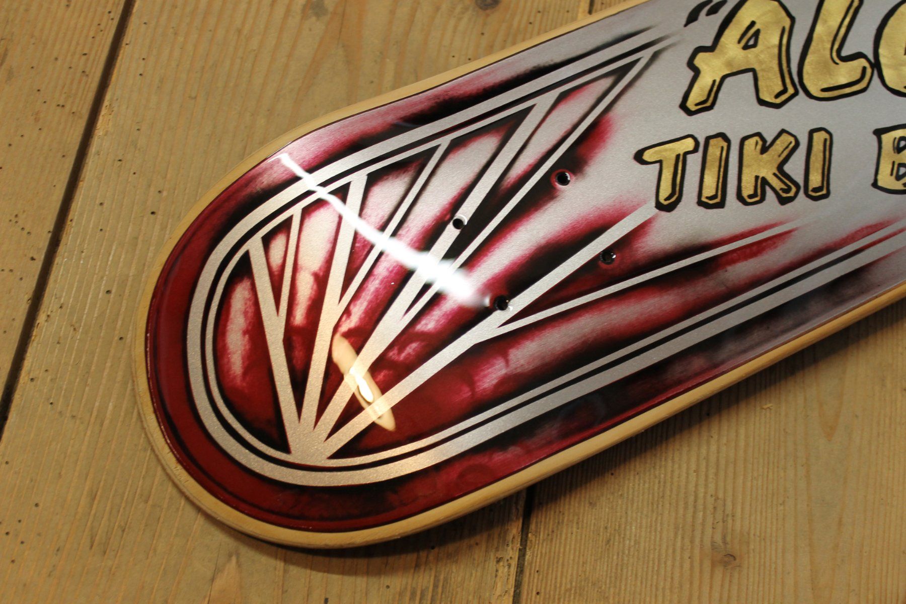 Skateboards: ALOHA TIKI Skateboard  Deck, Unikat, Handmade – Usato da Willisau venduto da Pzm81 4