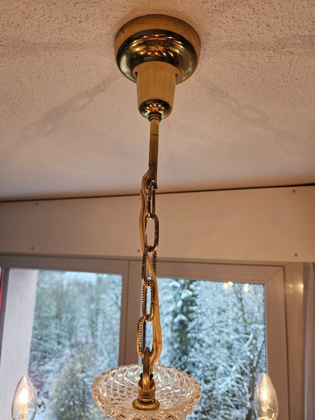 Lampadari & plafoniere: Edler Kronleuchter mit Bleikristall – Usato da Wittenbach venduto da anzo4 4
