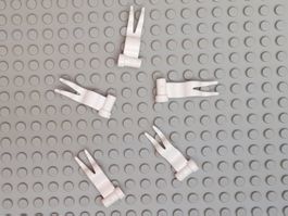 LEGO - 5x White Flag - Wave Left - 4495a