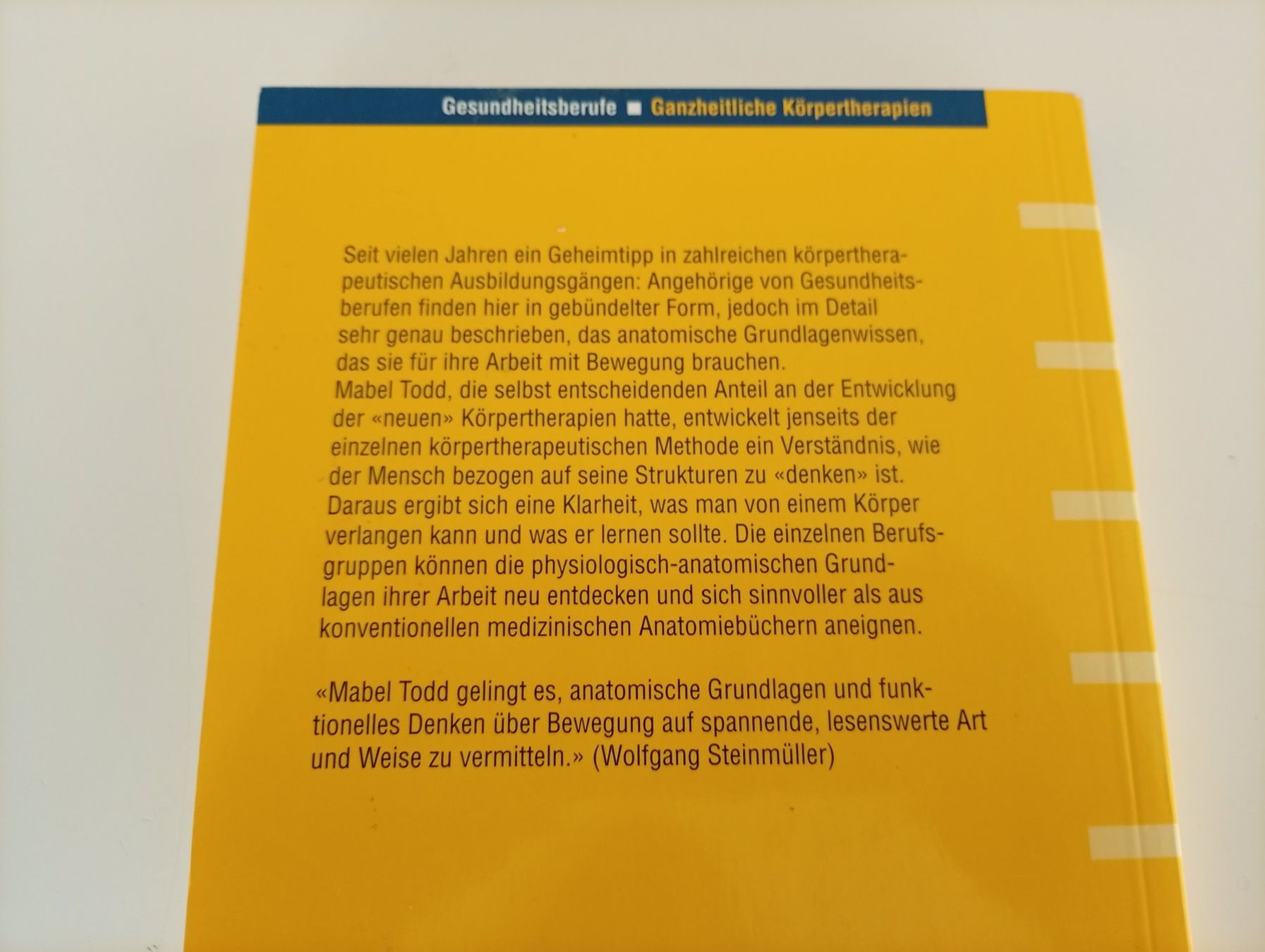 Libri: Der Körper denkt mit, Mabel Todd – Usato da Locarno venduto da edn.vintage 1