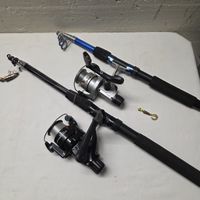 2 Angelruten Set mit Rollen