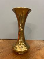 Messing Vase mit schönen gravierten Bild