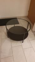 Couchtisch IKEA VITTSJÖ schwarz-braun Glas 75 cm rund
