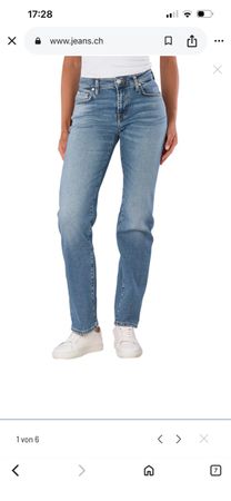 NEU 7 for all mankind Jeans 26, Calie Straight