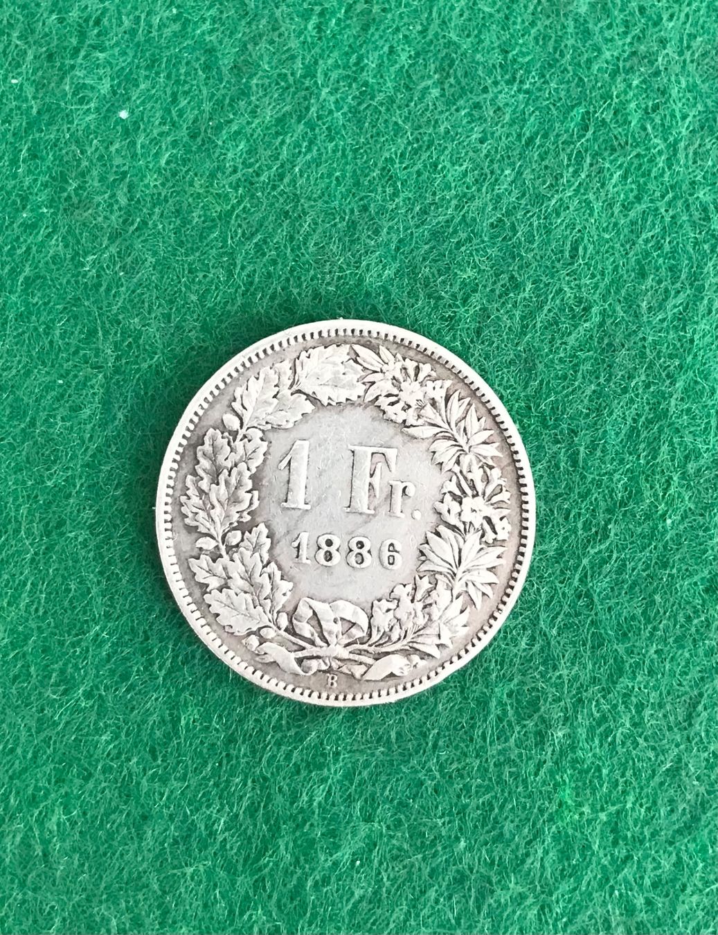 Alle Münzen: 1  Franken  1886 – Gebraucht aus Viganello von Plausch8