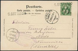 TI S. Gottardo - Stabstempel - Airolo - Vorausentwertung