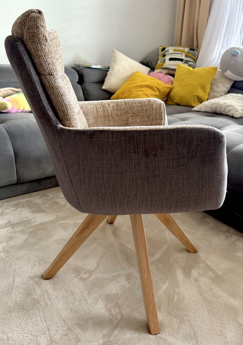 Conforama Poltrone: Beige Swivel Chair with Armrests – Nuovo (secondo la descrizione) da Engelburg venduto da Galena92 7