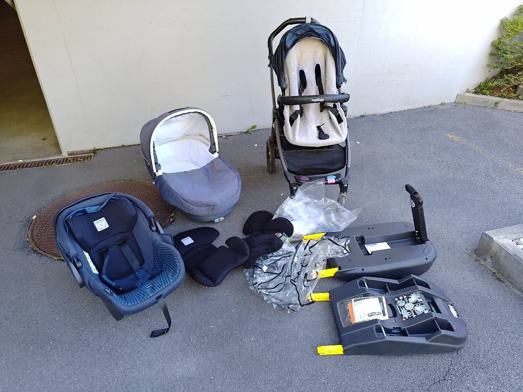 Carrozzine: Poussette Peg Perego + 2 bases isofix – Usato da Lutry venduto da jehanne1906