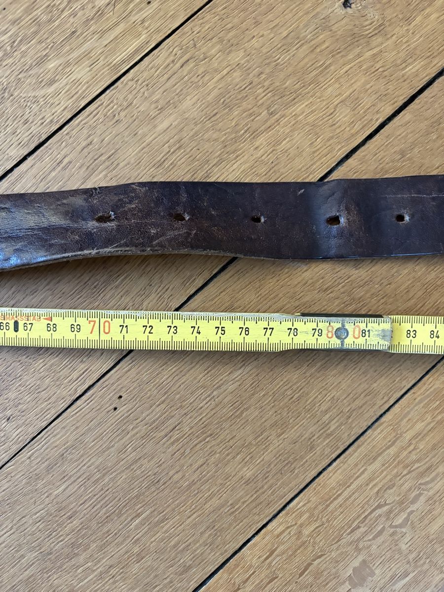 Gürtel: Vintage Ledergürtel braun – Gebraucht aus Zürich von triangular 1