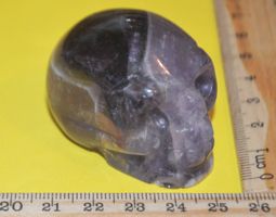 Deko - Heilsteine 256 – Schädel – Traum Amethyst - 89 Gramm