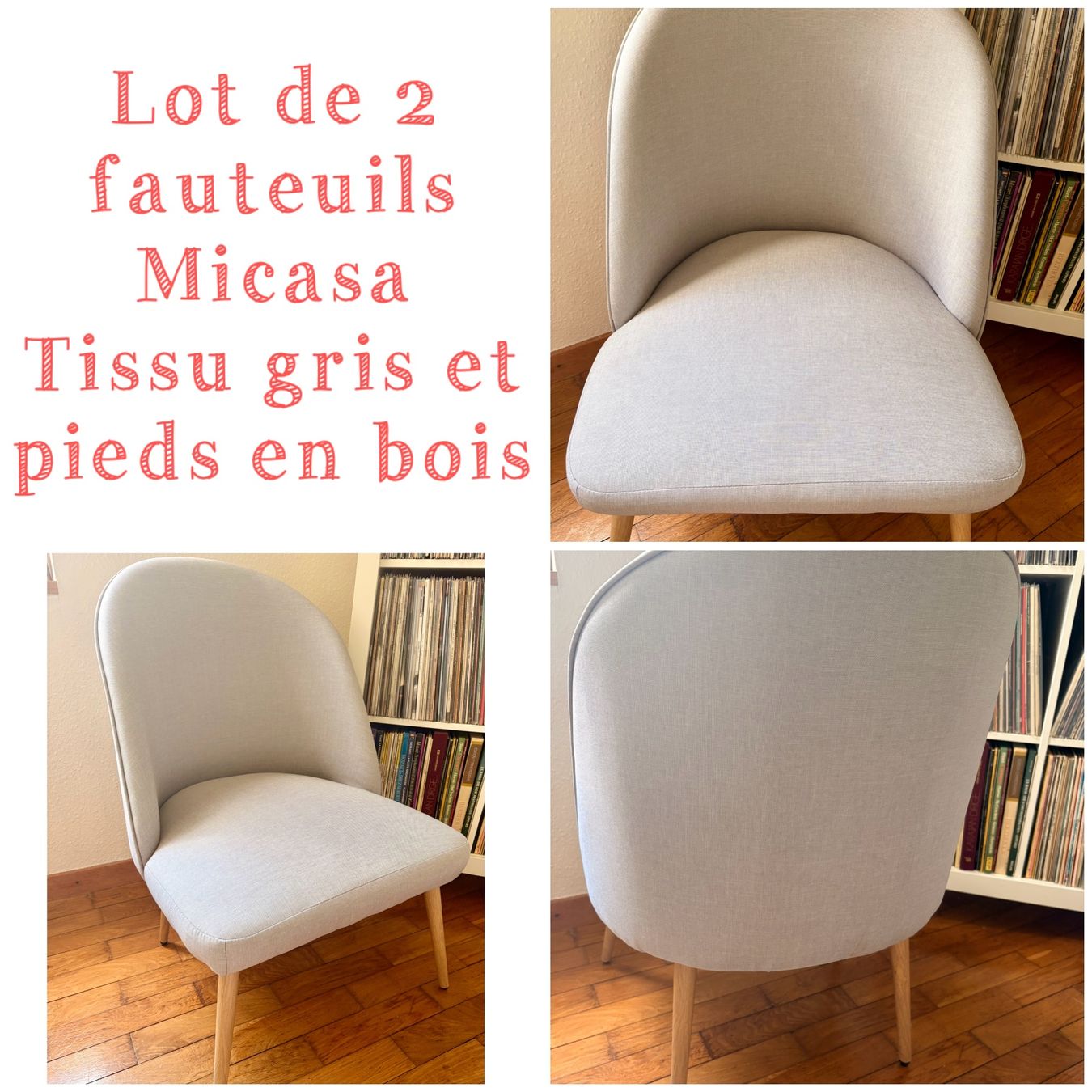 Micasa Poltrone: Deux fauteuils gris Micasa – Usato da St-Ursanne venduto da milezarde