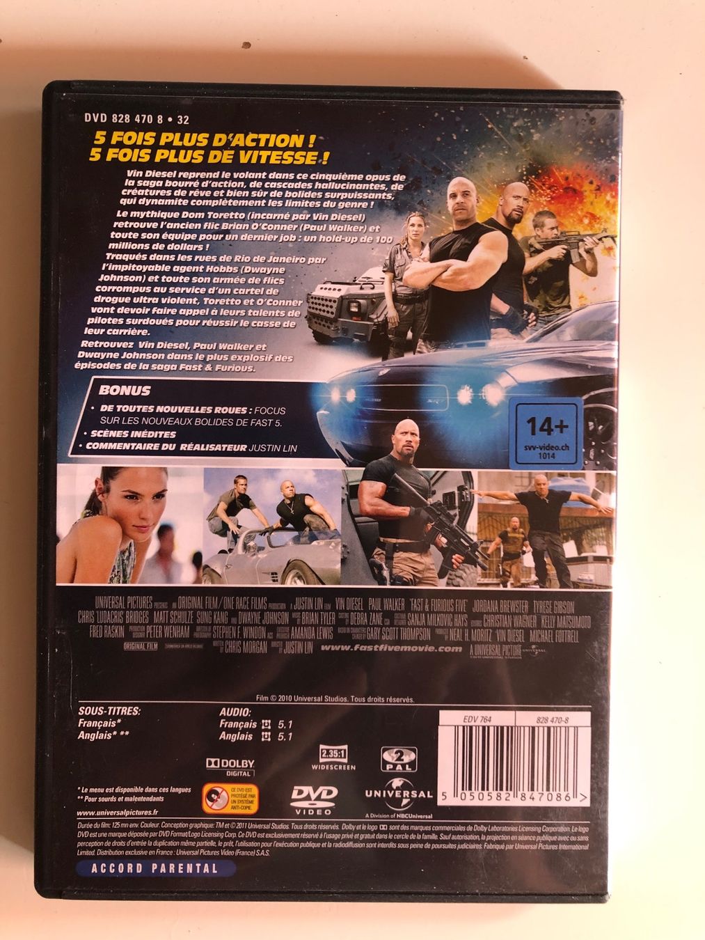 Tutti i DVDs: FAST & FURIOUS 5 – Usato da St-Cierges venduto da Crisi53 1