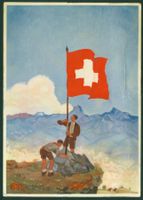 1939_Bundesfeierkarte Nr. 69; Knabe mit Schweizerfahne