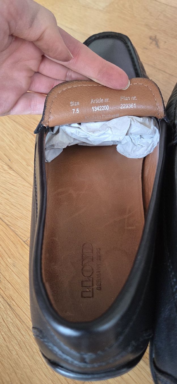 Lloyd Herrenschuhe: Lloyd Leder Loafers Schwarz 41 – Gebraucht aus Horgen von aiac0 2