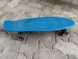 Skateboard Penny Board blau gebraucht guter Zustand