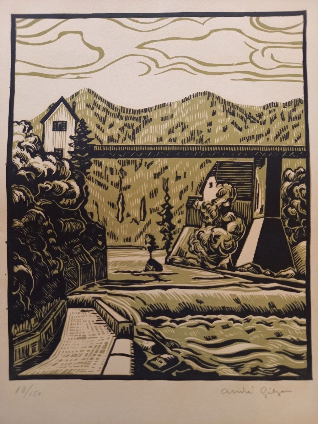 Incisioni: belle gravure originale, moulin – Usato da Lausanne venduto da leneko 1
