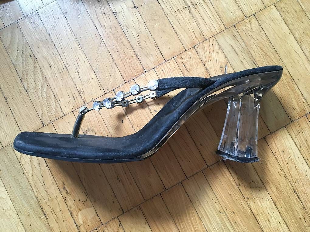 Scarpe da donna: Stylettos mit Strass & durchsichtigem Absatz, 38 – Usato da Zürich venduto da BuenosAires03 1