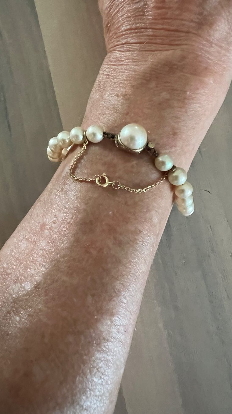 Colliers: Perlenkette und passendes Armband (unechte Perlen) – D'occasion à Endingen par chocosweet 2
