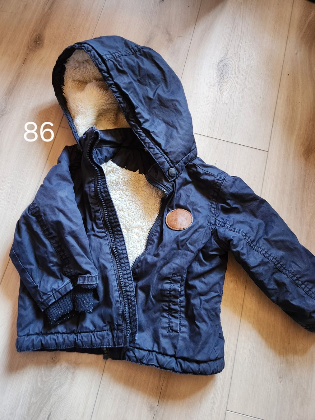 Jacken & Mäntel: Kinder Winterjacke mit Teddyfutter dunkelblau Grösse 86 – Gebraucht aus Plasselb von Bianca0111