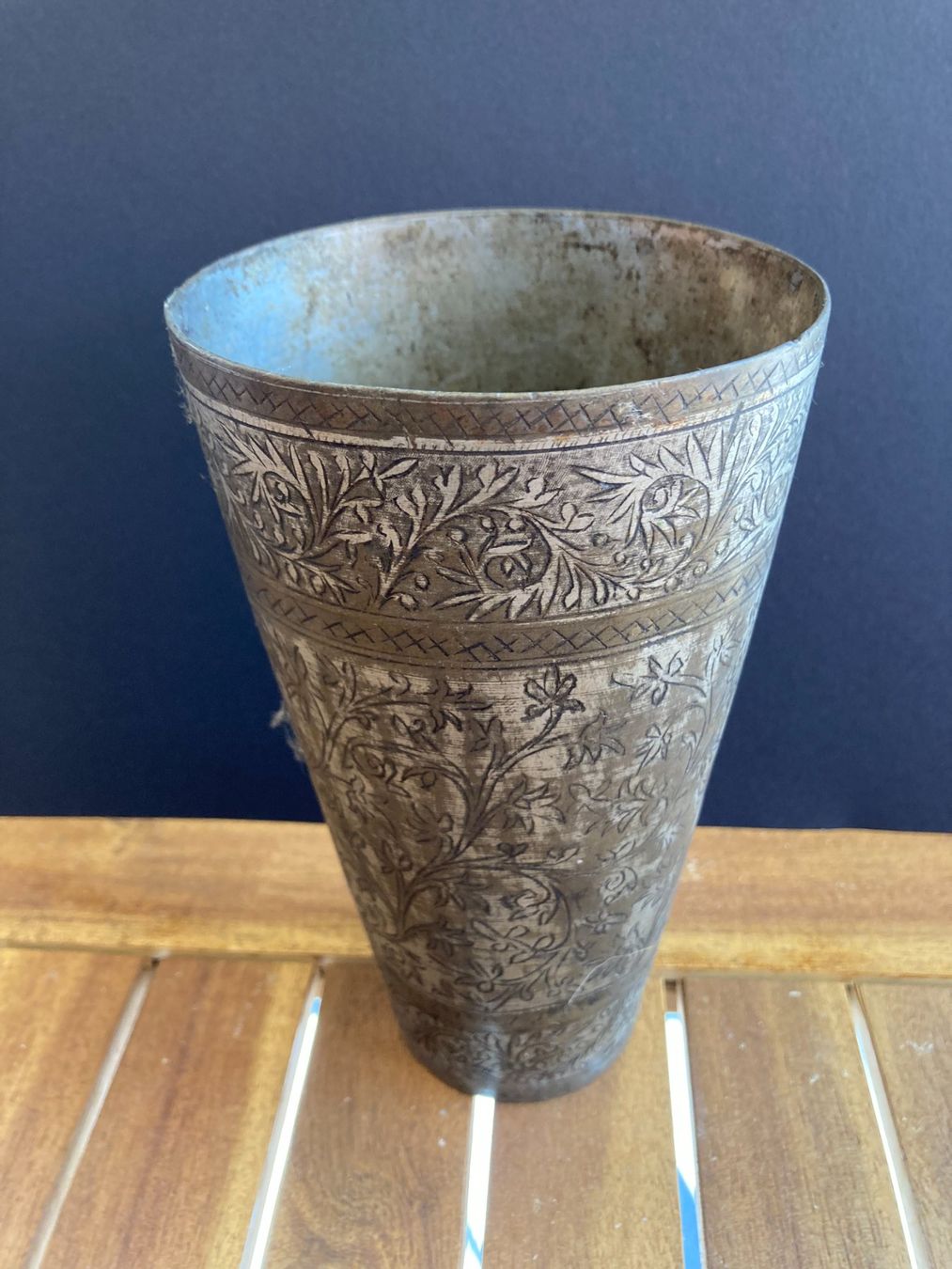 Vasi & Recipienti: Antiker Becher oder Vase aus Kupferblech – Usato da Lengnau BE venduto da AllerleiSUPER 3